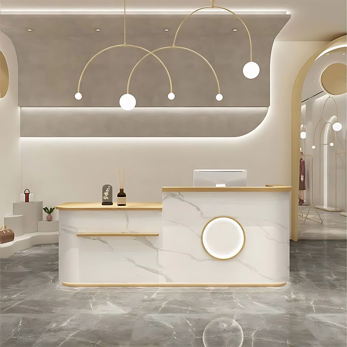 Beauty Salon Spa Clinic Store Reception Desk Design Solution - EU Reception