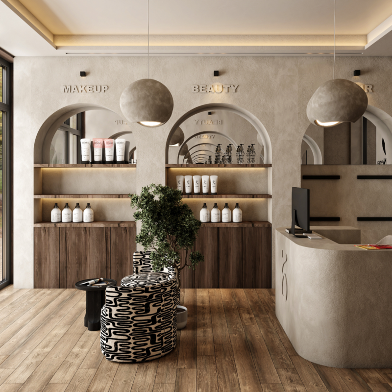 Creating a Multi-Functional Beauty Salon Spa Reception Desk