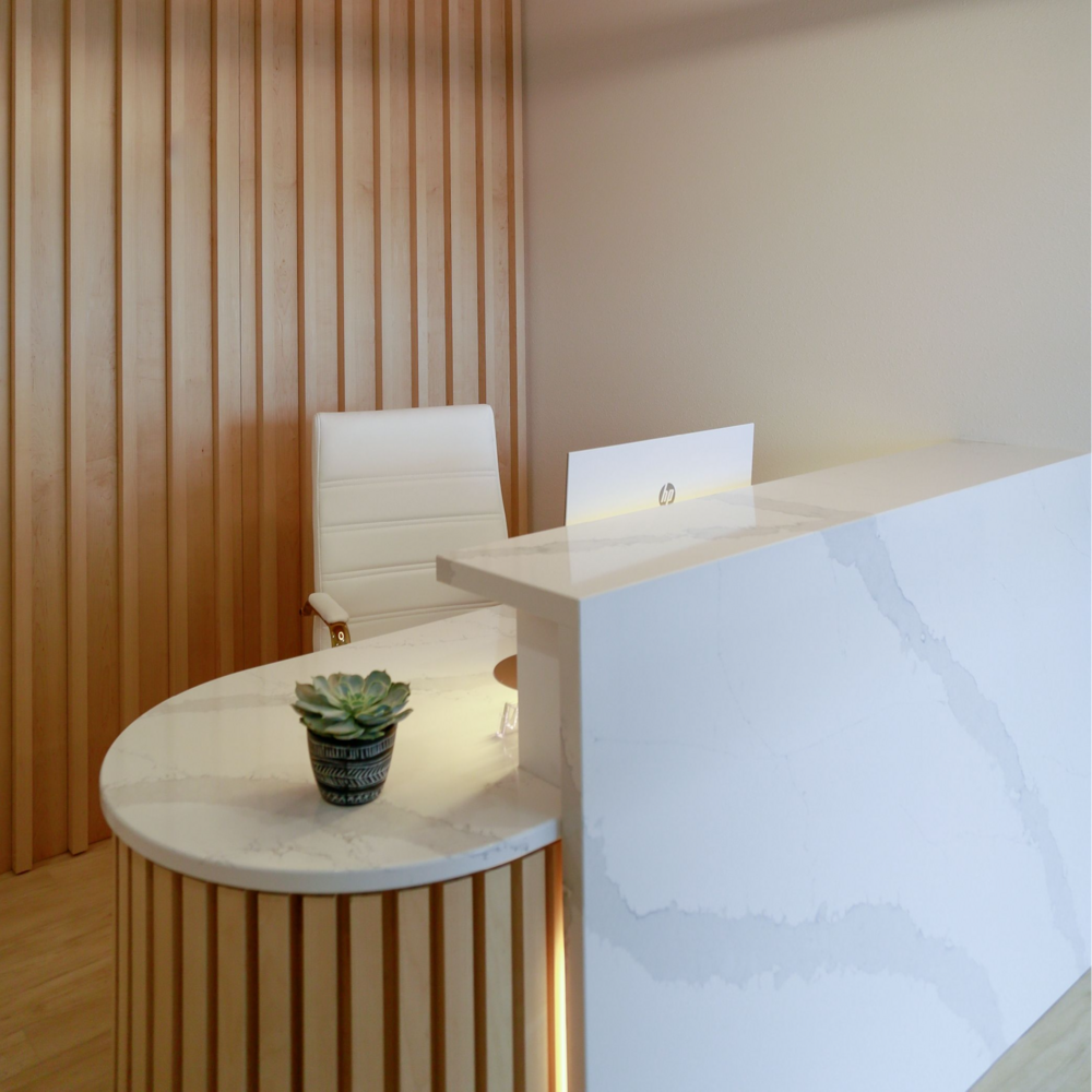 Color Psychology in Spa Reception Desk Design