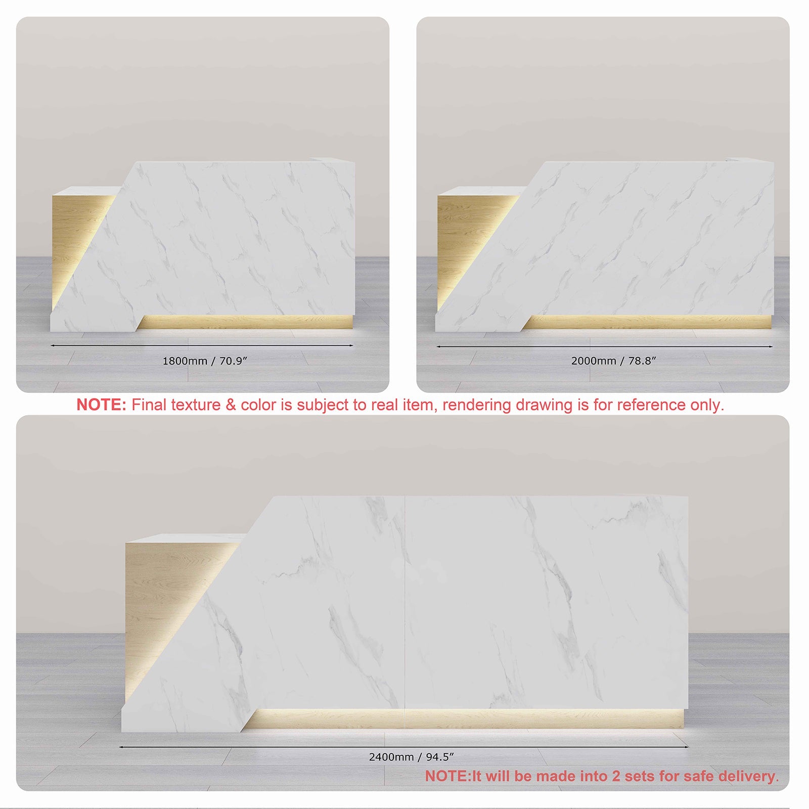 Enyo Marmor-Empfangstheke