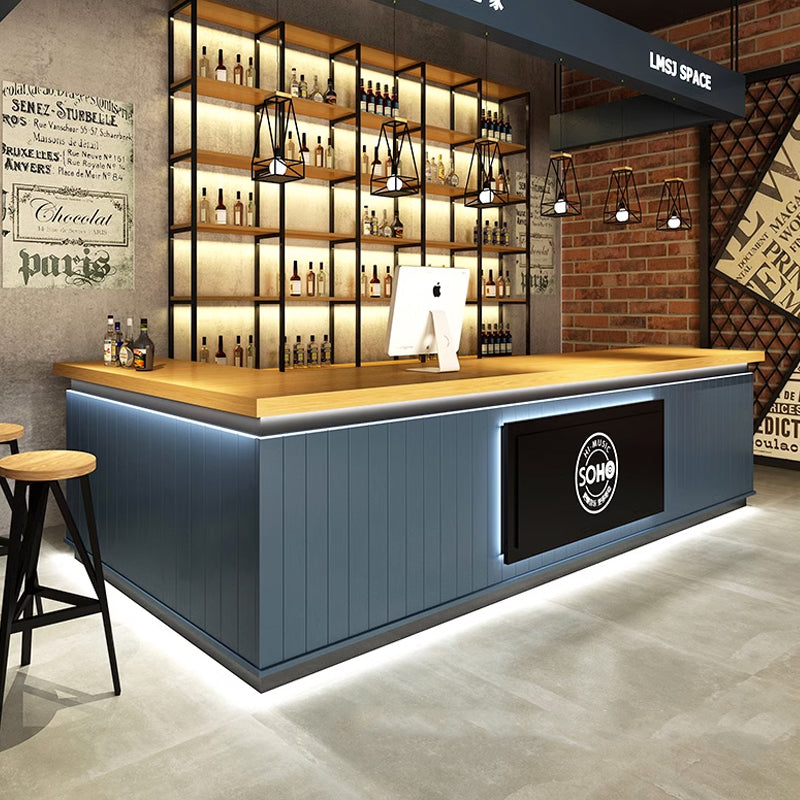 Retro Bar Rezeption aus Holz