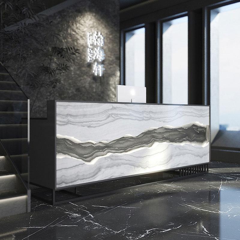 China Tea Clubhouse Reception Desk Design High End Hotel Front Desk - M2 Retail