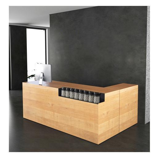Modern Nature Wooden Modern Reception Counter for Beauty Retail Store - M2 Retail