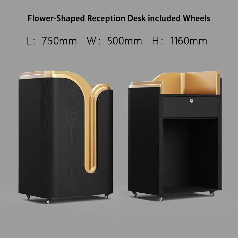 Petal Restaurant Small Reception Desk and Portable Welcome Table