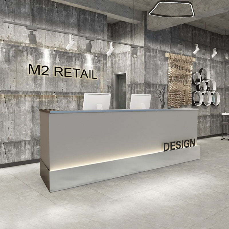Gaia Steel Reception Desk