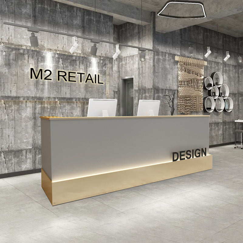 Gaia Steel Reception Desk