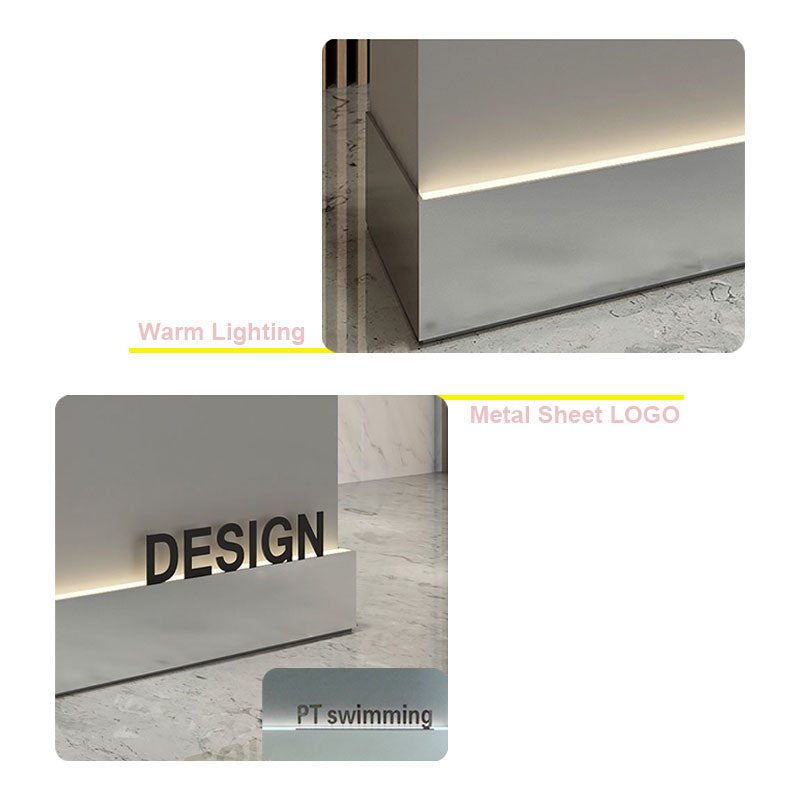 Gaia Steel Reception Desk