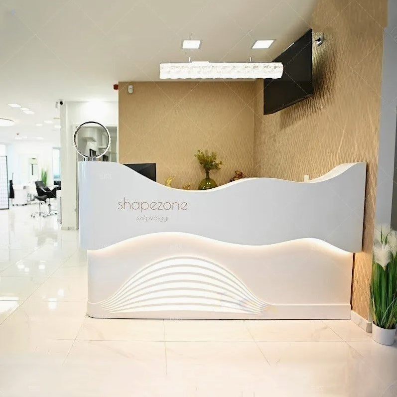 Lan High-End-Rezeptionstresen für Spa-Salons mit fester Oberfläche
