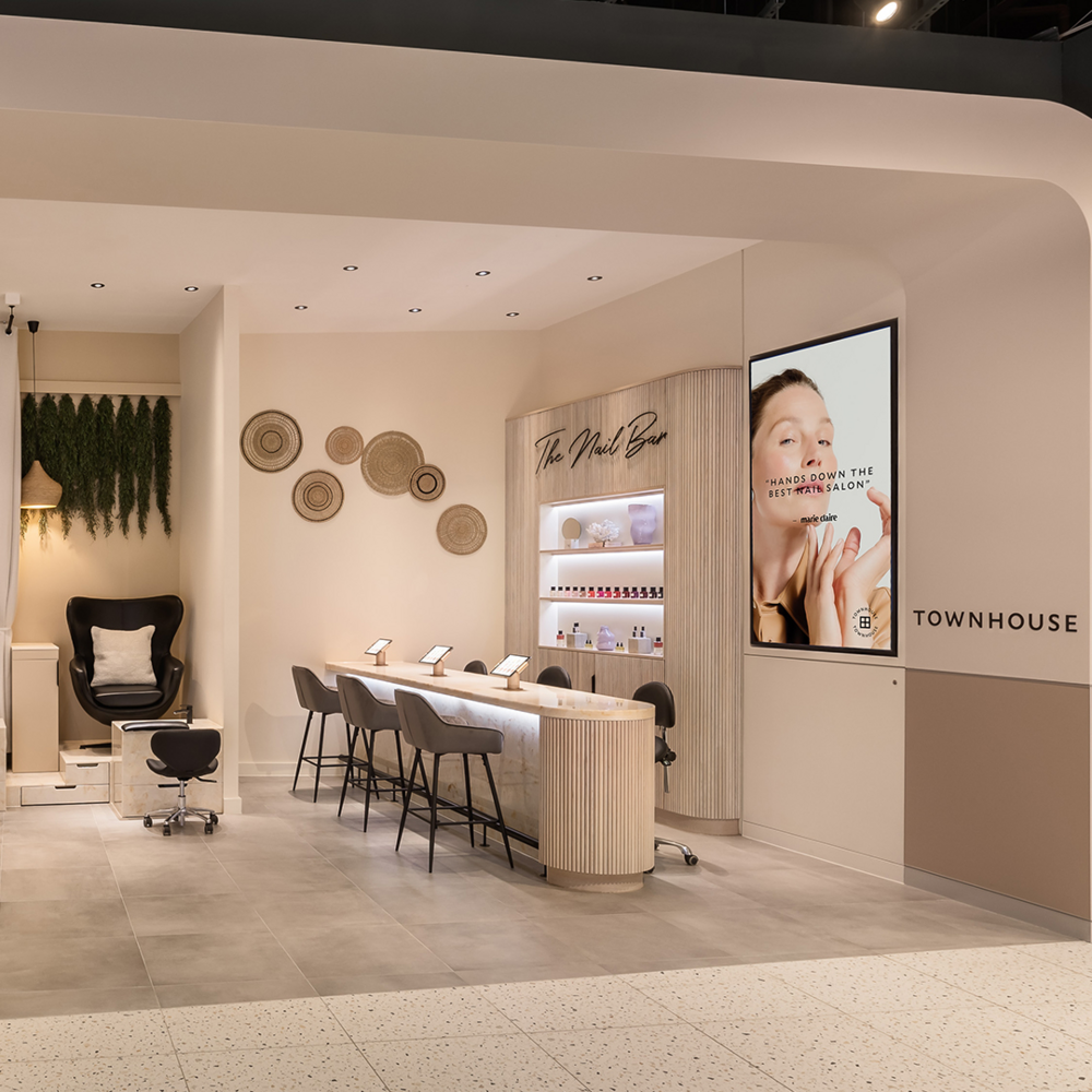 Morandi Beige Nagelstudio Beauty Store Custom Schränke