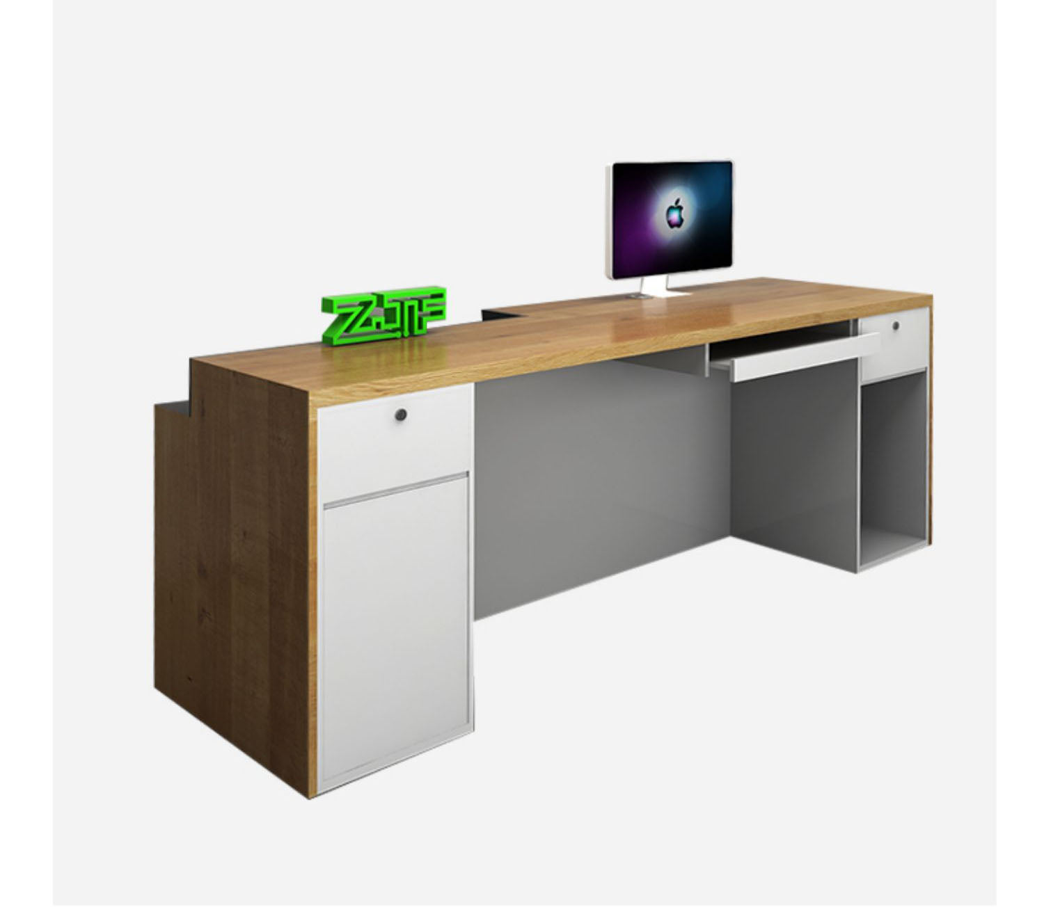 Maui Wood Reception Desk