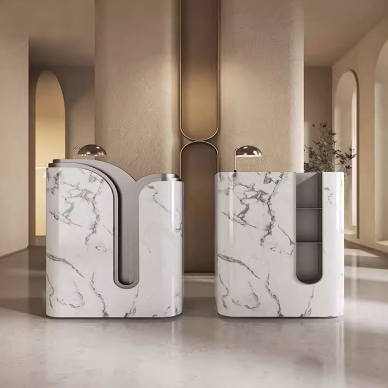 Petal Restaurant Small Reception Desk and Portable Welcome Table