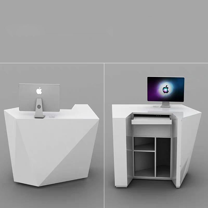 Mawu White Reception Desk